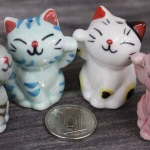 Cat Porcelain Figurines
