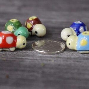 Mini Tortoise Porcelain Figurines